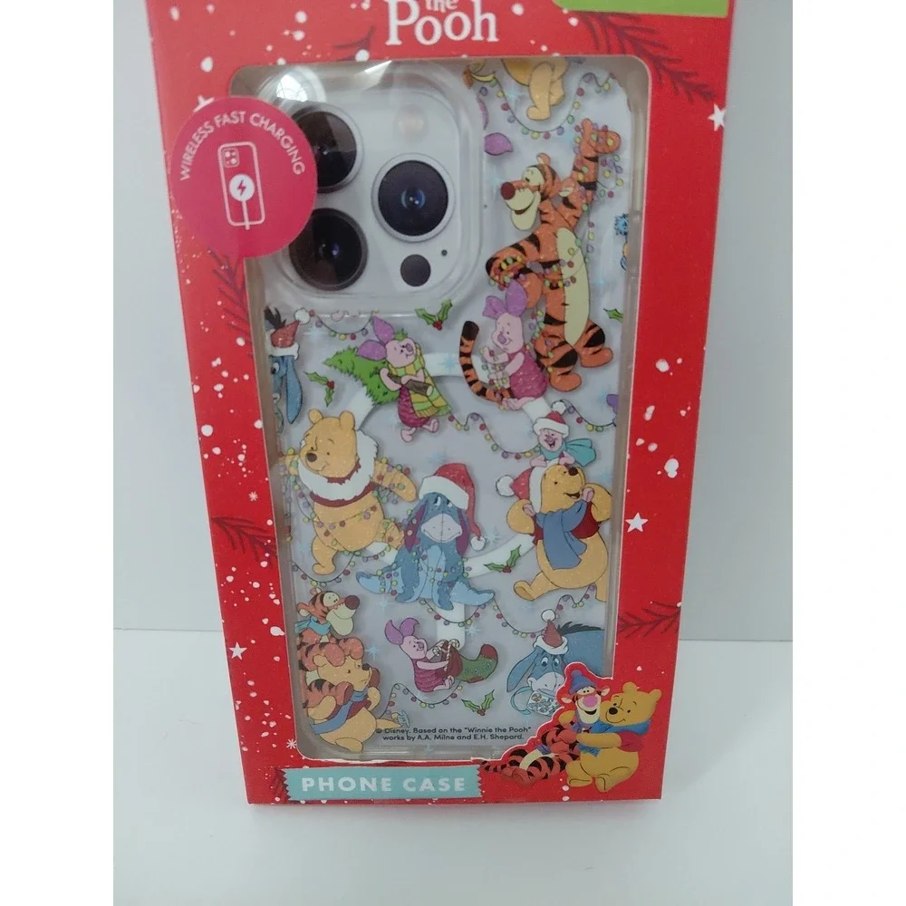 Disney Winnie the Pooh Tigger Eeyore Piglet iPhone 16 Pro Max Xmas Phone‎ Case